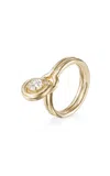 Melissa Kaye 18k Yellow Gold Rocky Ring Medium
