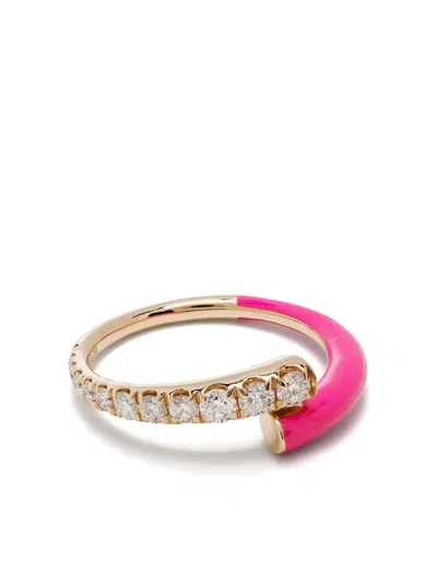 Melissa Kaye 18kt Rose Gold Lola Diamond Ring
