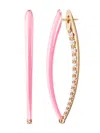 Melissa Kaye 18kt Yellow Gold Large Cristina Diamond Earrings In Yellow Gold