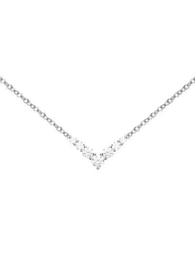 Melissa Kaye Aria Diamond Necklace In Metallic