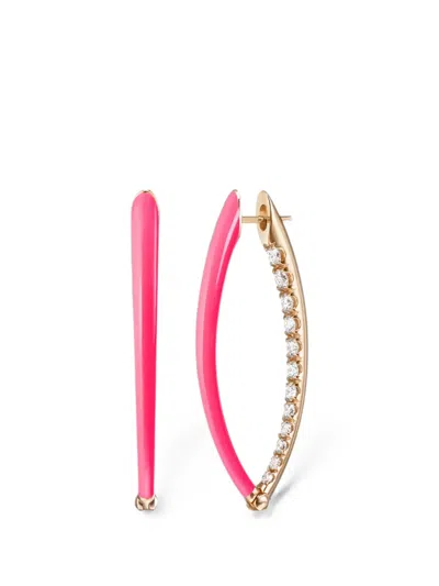 Melissa Kaye Cristina Diamond Earrings In Gold