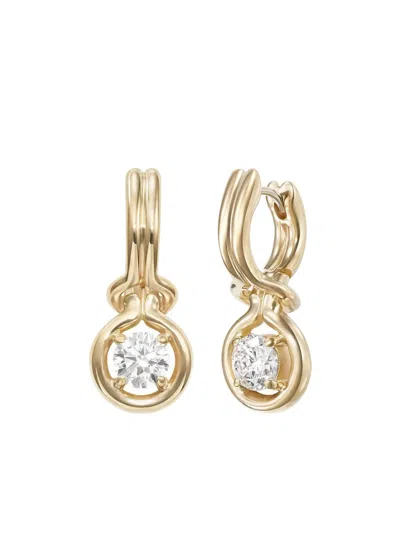 Melissa Kaye Diamond Earrings In Gold