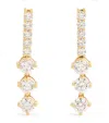 Melissa Kaye Medium Yellow Gold And Diamond Stella Earrings In Gold