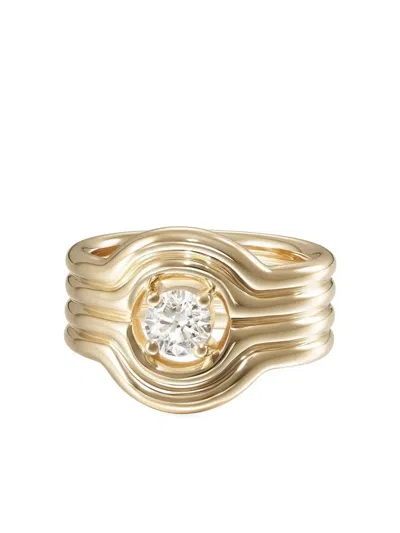Melissa Kaye Rocky Rae Diamond Ring In Gold