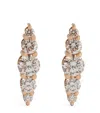 Melissa Kaye Rose Gold Aria Stud Earrings In Rose Gold