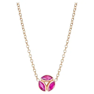 Pre-owned Melissa Kaye Ruby Hazel Necklace In Brown