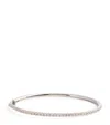 Melissa Kaye Small White Gold And Diamond Clara Bangle In White