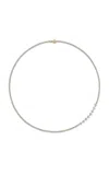 Melissa Kaye Stella 18k Yellow Gold Diamond Tennis Necklace