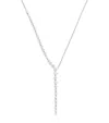 Melissa Kaye White Gold And Diamond Aria Cascade Necklace In White