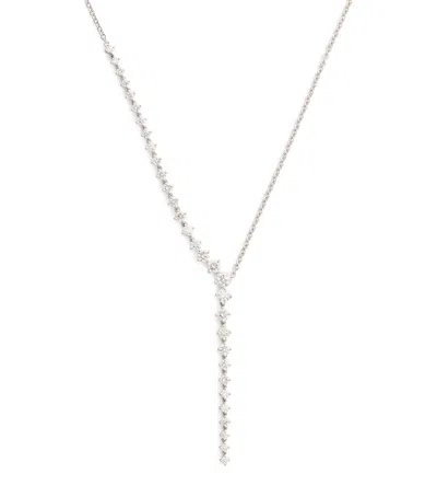 Melissa Kaye White Gold And Diamond Aria Cascade Necklace