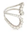 Melissa Kaye White Gold And Diamond Aria Ring In White