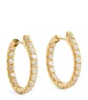 Melissa Kaye Yellow Gold And Diamond Honey Hoop Earrings In Gold