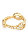 Melissa Kaye Yellow Gold And Diamond Medium Lola Needle Ring In Gold