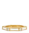 Melissa Kaye Yellow Gold, Diamond And Enamel Honey Station Ring In Gold