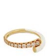 Melissa Kaye Yellow Gold, Diamond And Enamel Lola Ring In White