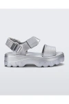 Melissa Kick Off Platform Sandal In Silver
