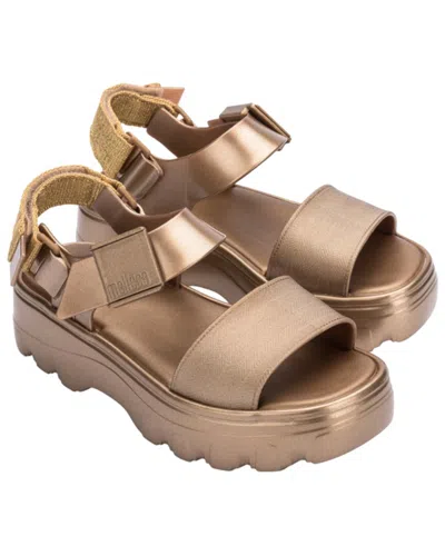 Melissa Kick Off Metallic Platform Sandal In Gold