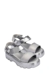 Melissa Kick Off Platform Sandal In Silver