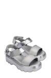 Melissa Kick Off Platform Sandal In Silver