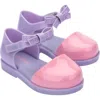 Melissa Kids' Amy Ankle Strap Flat In Lilac/pink