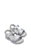 Melissa Kids' Kick Off Platform Sandal In Grey/green