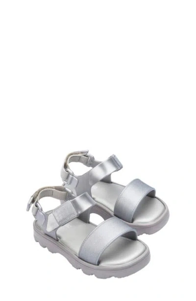 Melissa Kids' Kick Off Platform Sandal In Grey/green