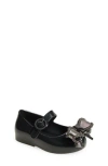Melissa Kids' Mini Sweet Love Iv Mary Jane In Black/dark Grey