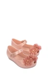 Melissa Kids' Mini Ultragirl Springtime Mary Jane Flat In Pearly Pnk