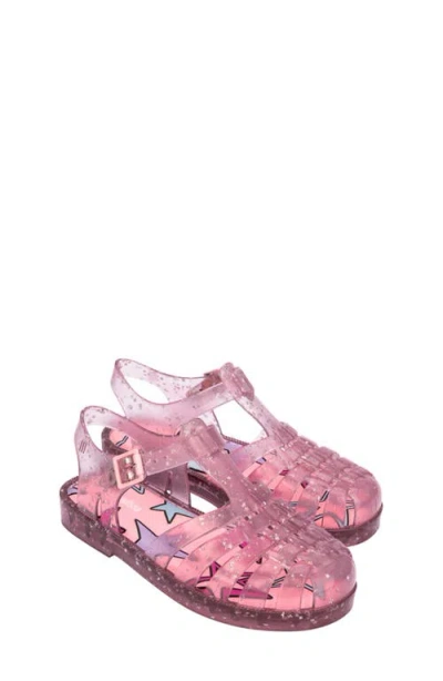 Melissa Kids' Possession Metallic Jelly Sandal In Pink