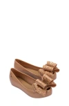 Melissa Kids' Ultragirl Sweet Flat In Brown