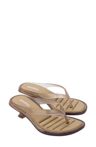 Melissa Kitten Heel Flip Flop In Green