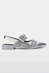 Melissa Ladylike Jelly Slingback Mule In Silver/black, Women's At Urban Outfitters
