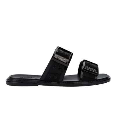 Melissa Ladylike Slide - Black In Animal Print