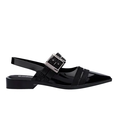 Melissa Ladylike Strap Low Heels - Black