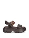 Melissa Leopard-print Touch-strap Sandals In Brown