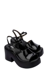 Melissa Lina Ankle Strap Platform Sandal In Black
