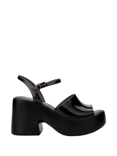 Melissa Lina Platform Sandals In Black