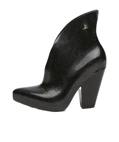Melissa Logo Boots In Black