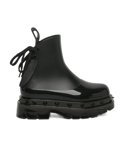 Melissa Logo Boots In Black
