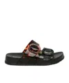 Melissa Cozy Black And Clear Tortoise Slide Sandals In Black