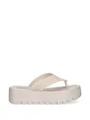 Melissa Logo-embossed Platform Sandals In Neutral