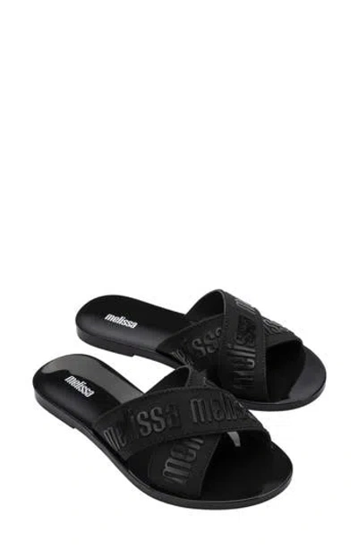 Melissa Lover Slide Sandal In Black