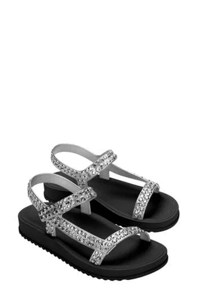 Melissa Shoes Lust Papete Sandal In Silver