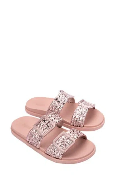 Melissa Lust Slide Sandal In Pink