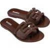 Melissa M Slide Sandal In Brown