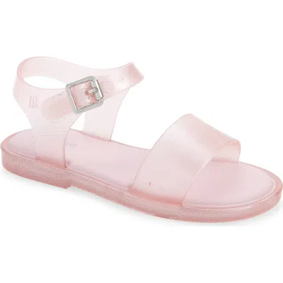 Melissa Kids'  Mar Glitter Jelly Sandal In Pink/glitter