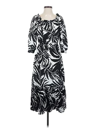 Pre-owned Melissa Masse Casual Dress In Black