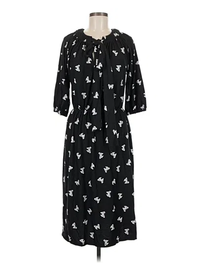 Pre-owned Melissa Masse Casual Dress In Black