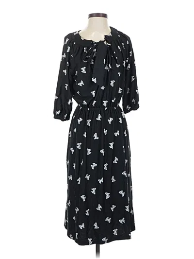 Pre-owned Melissa Masse Casual Dress In Black