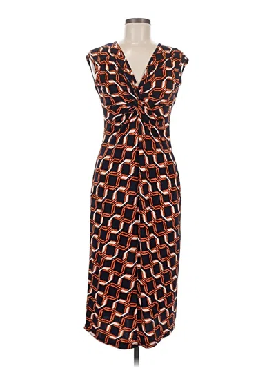 Pre-owned Melissa Masse Casual Dress In Brown